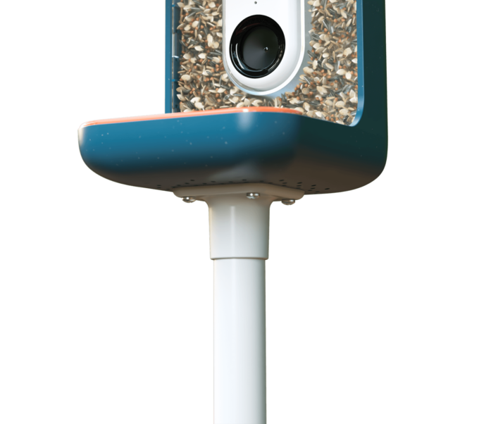 Blue Smart Bird Feeder - universal mount