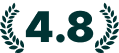 4.8 average app rating