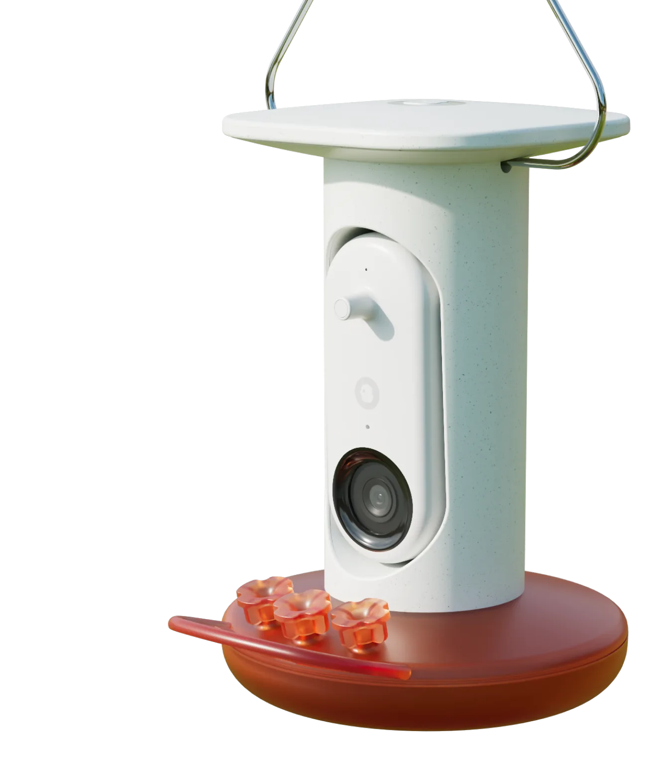 Smart Hummingbird Feeder Pro with a hummingbird