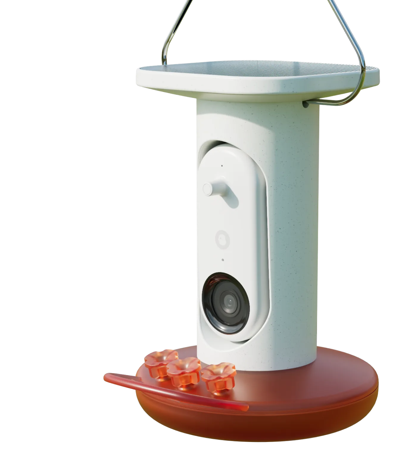 Smart Hummingbird Feeder Pro Solar with a hummingbird