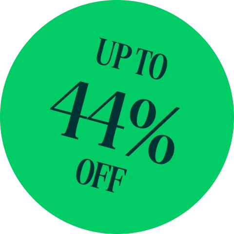 Up to 44% off